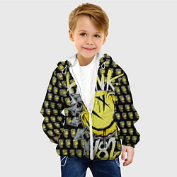 Куртка с капюшоном детская Blink-182: Smile, цвет: 3D-белый — фото 2