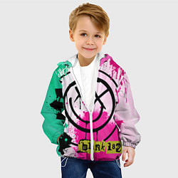 Куртка с капюшоном детская Blink-182: Purple Smile, цвет: 3D-белый — фото 2