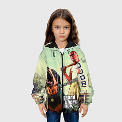 Куртка с капюшоном детская GTA 5: Franklin Clinton, цвет: 3D-черный — фото 2