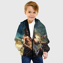 Куртка с капюшоном детская Ролло, цвет: 3D-черный — фото 2