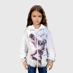 Куртка с капюшоном детская Бездомный бог, цвет: 3D-белый — фото 2