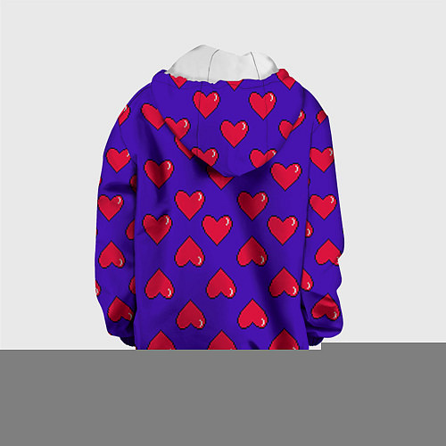 Детская куртка Hearts Pattern / 3D-Белый – фото 2