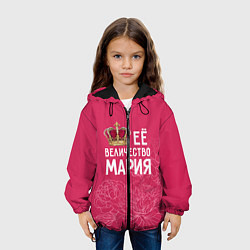 Куртка с капюшоном детская Её величество Мария, цвет: 3D-черный — фото 2