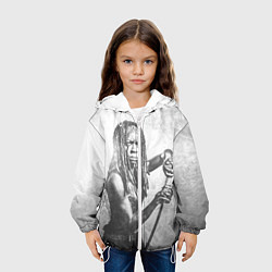 Куртка с капюшоном детская Мишонн, цвет: 3D-белый — фото 2