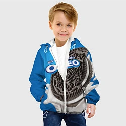 Куртка с капюшоном детская Oreo, цвет: 3D-белый — фото 2