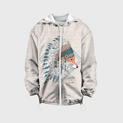 Куртка с капюшоном детская Fox: Wild Free, цвет: 3D-белый