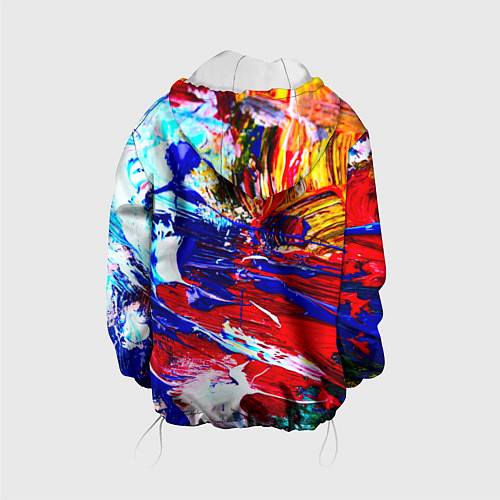 Детская куртка Краска / 3D-Белый – фото 2