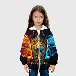 Куртка с капюшоном детская Dark Souls: Lion Shield, цвет: 3D-белый — фото 2