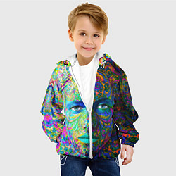 Куртка с капюшоном детская Боди-арт, цвет: 3D-белый — фото 2