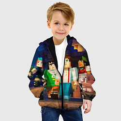 Куртка с капюшоном детская Minecraft Men's, цвет: 3D-черный — фото 2