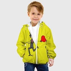 Куртка с капюшоном детская Навстречу любви, цвет: 3D-белый — фото 2