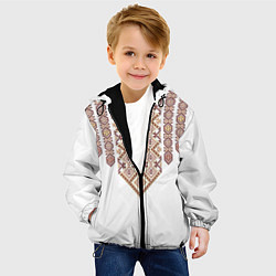 Куртка с капюшоном детская Вышивка, цвет: 3D-черный — фото 2