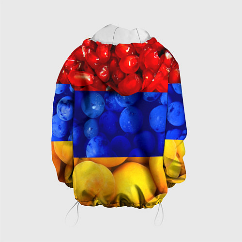 Детская куртка Флаг Армении / 3D-Белый – фото 2
