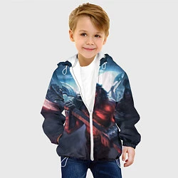 Куртка с капюшоном детская Axe, цвет: 3D-белый — фото 2