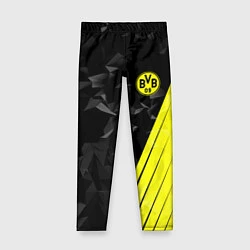 Леггинсы для девочки FC Borussia Dortmund: Abstract, цвет: 3D-принт