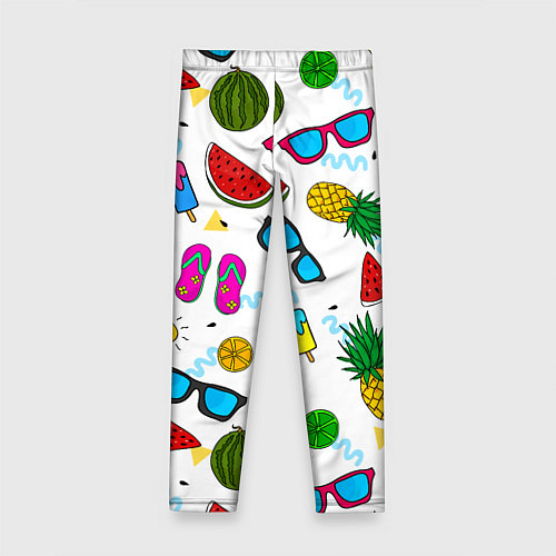 Детские легинсы Летний стиль / 3D-принт – фото 2