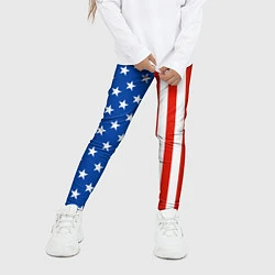 Леггинсы для девочки American Patriot, цвет: 3D-принт — фото 2