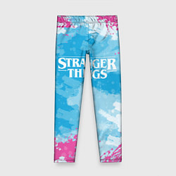 Леггинсы для девочки STRANGER THINGS, цвет: 3D-принт