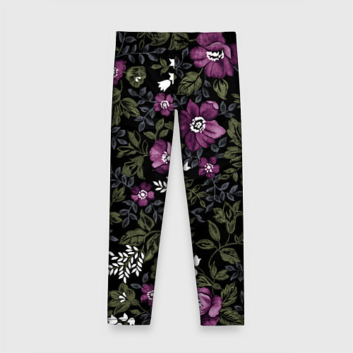 Детские легинсы Цветы / 3D-принт – фото 2