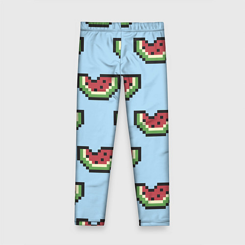 Детские легинсы Пиксельный арбуз / 3D-принт – фото 2