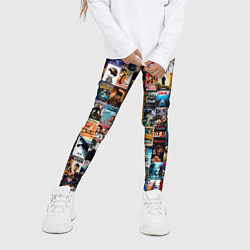 Леггинсы для девочки Постеры фильмов, цвет: 3D-принт — фото 2