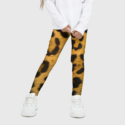 Леггинсы для девочки Леопард, цвет: 3D-принт — фото 2