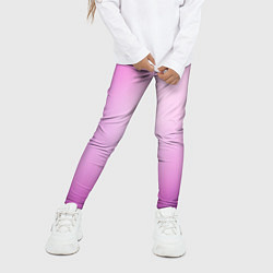 Леггинсы для девочки Нежный фиолет, цвет: 3D-принт — фото 2