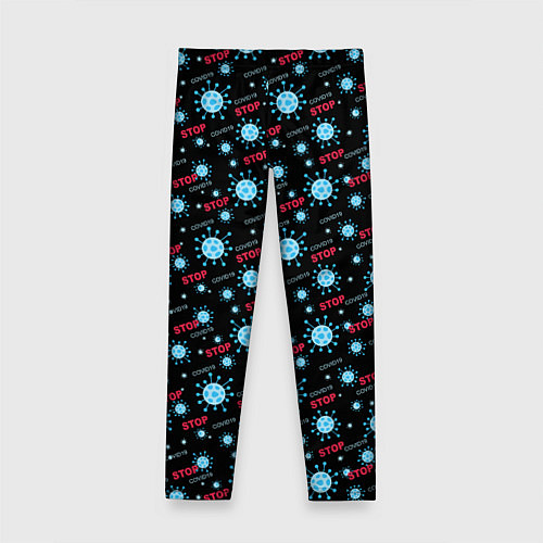 Детские легинсы Stop covid-19 / 3D-принт – фото 2