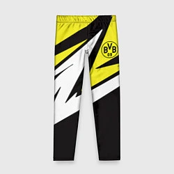Леггинсы для девочки Borussia Dortmund, цвет: 3D-принт
