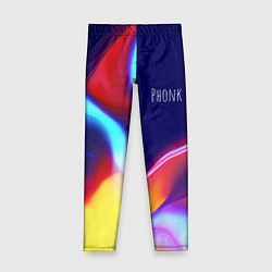Леггинсы для девочки Phonk Neon, цвет: 3D-принт