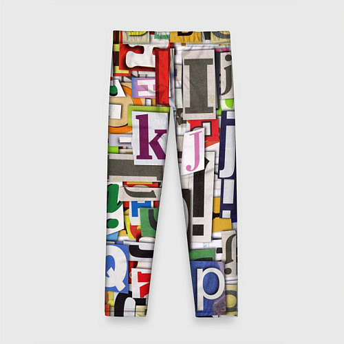Детские легинсы АЛФАВИТ / 3D-принт – фото 2