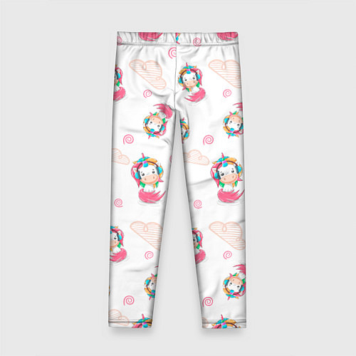 Детские легинсы Радужные Единороги / 3D-принт – фото 2