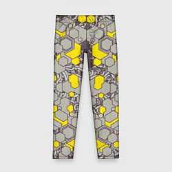 Леггинсы для девочки Абстракция киберпанк, цвет: 3D-принт