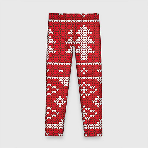 Детские легинсы Вязаный рисунок / 3D-принт – фото 2