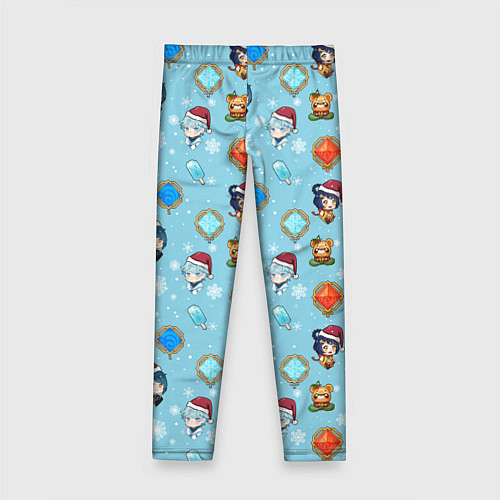 Детские легинсы Genshin Impact Pattern / 3D-принт – фото 2