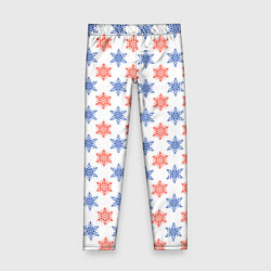 Детские легинсы Снежинки паттернsnowflakes pattern