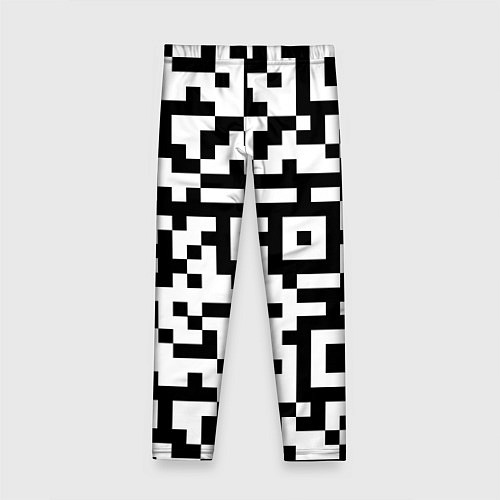 Детские легинсы Qr codeкуаркод / 3D-принт – фото 2