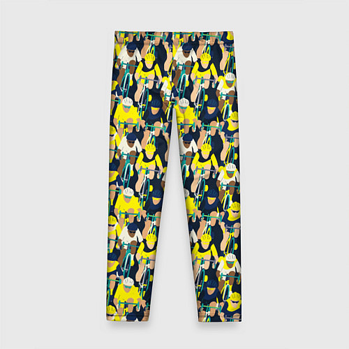 Детские легинсы Велоспорт гонка / 3D-принт – фото 2