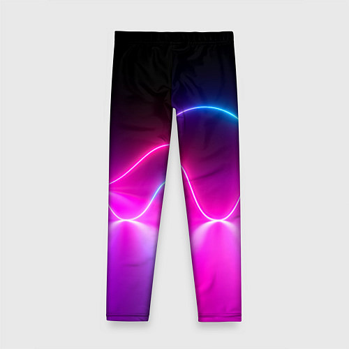 Детские легинсы Лучи света pink theme / 3D-принт – фото 2