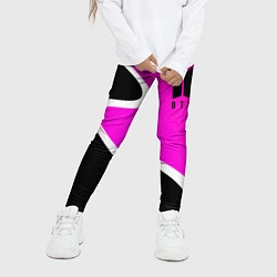 Леггинсы для девочки K-pop БТС Логотип, цвет: 3D-принт — фото 2