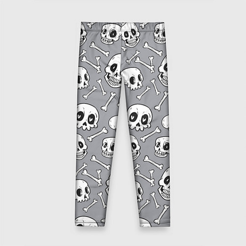 Детские легинсы Skulls & bones / 3D-принт – фото 2