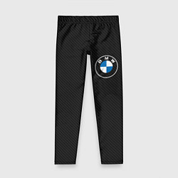 Детские легинсы BMW LOGO CARBON ЧЕРНЫЙ КАРБОН