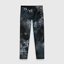 Леггинсы для девочки Камуфляж ночной Ниндзя, цвет: 3D-принт