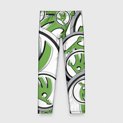 Леггинсы для девочки Skoda Шкода Pattern, цвет: 3D-принт