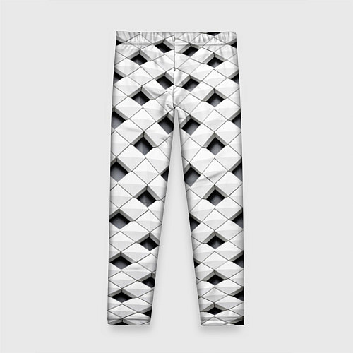 Детские легинсы Необычная плитка / 3D-принт – фото 2