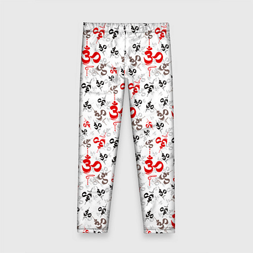 Детские легинсы Мантра ОМ АУМ / 3D-принт – фото 2