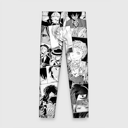 Детские легинсы Bungo Stray Dogs pattern / 3D-принт – фото 2