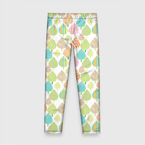 Детские легинсы Яркие деревья / 3D-принт – фото 2