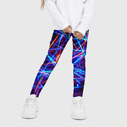 Леггинсы для девочки Neon pattern Fashion 2055, цвет: 3D-принт — фото 2