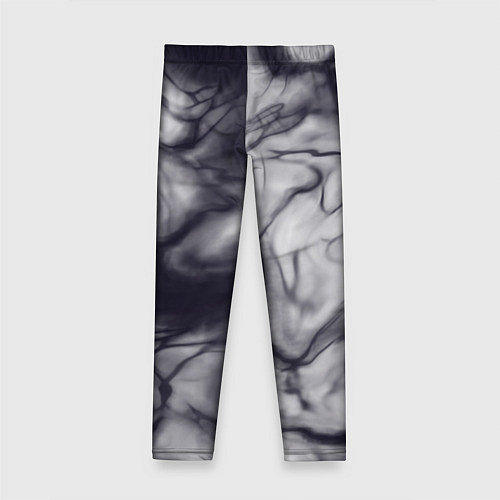 Детские легинсы Бело-черный тай-дай / 3D-принт – фото 2